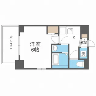 エスリード松屋町グレイス【6階】の間取り