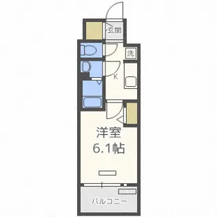 プレサンス上町台筆ヶ崎 SOUTH【7階】の間取り