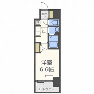 プレサンス上町台筆ヶ崎 NORTH【12階】の間取り