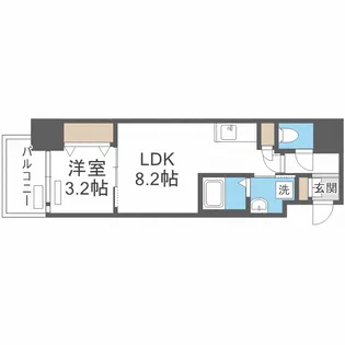 レオンコンフォート本町クレセント【6階】の間取り