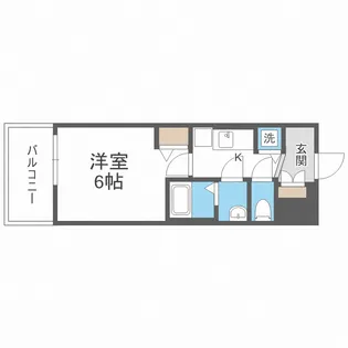 アドバンス大阪グロウスⅡ【6階】の間取り
