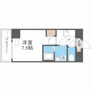 ララプレイス四天王寺前夕陽ヶ丘プルミエ【2階】の間取り