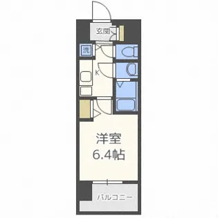 アドバンス大阪グロウス【7階】の間取り