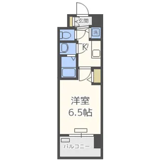 プレサンス四天王寺前夕陽ヶ丘【9階】の間取り