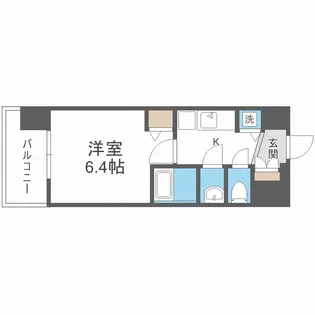 アドバンス大阪グロウス【5階】の間取り