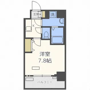 セオリー大阪ベイシティ【6階】の間取り