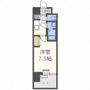 スワンズシティ梅田シエロ【5階】の間取り