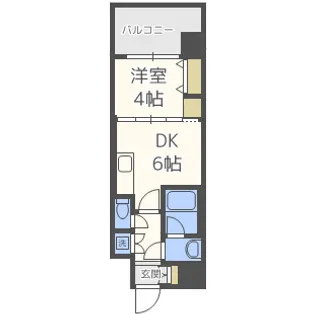 プレジオ城東中央【2階】の間取り