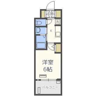エステムコート新大阪ⅩⅢニスタ【4階】の間取り