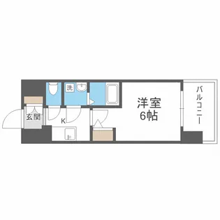 エスリード難波ザ・ゲート【14階】の間取り