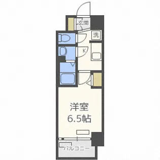 プレサンスOSAKA DOMECITYスクエア【3階】の間取り