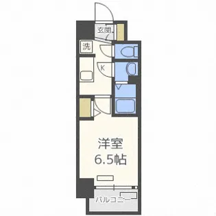 プレサンスOSAKA DOMECITYスクエア【7階】の間取り