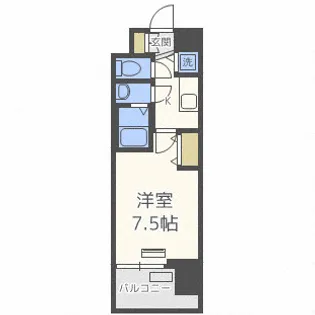 スワンズシティ梅田シエロ【6階】の間取り