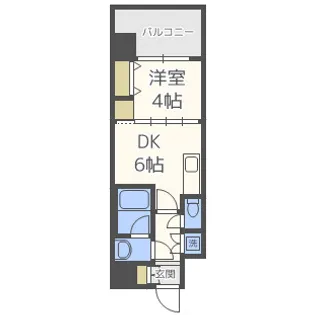 プレジオ城東中央【3階】の間取り