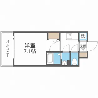 エスリード福島ブレイブ【5階】の間取り