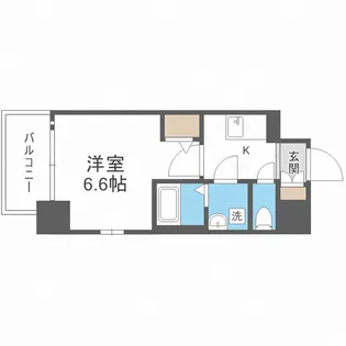 エスリード福島ブレイブ【7階】の間取り