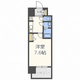 アドバンス大阪城シュアーヴ【9階】の間取り