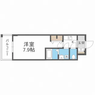 アドバンス大阪フェリシア【3階】の間取り