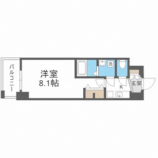 アドバンス大阪フェリシア【2階】の間取り