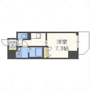 ワールドアイ天王寺ミラージュ【8階】の間取り