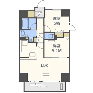 プレサンス心斎橋レヨン【13階】の間取り