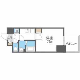 プレサンス心斎橋レヨン【12階】の間取り