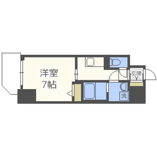 ワールドアイ天王寺ミラージュ【6階】の間取り