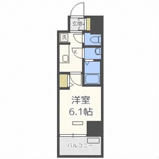 ファステート大阪ドームライズ【2階】の間取り