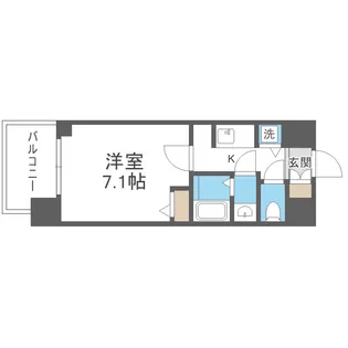 LA DOUCEUR新大阪【8階】の間取り