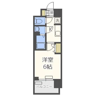 プレサンス大阪天満リバーシア【8階】の間取り