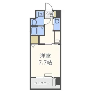 アール大阪リュクス【2階】の間取り