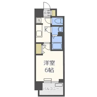 プレサンス大阪天満リバーシア【2階】の間取り