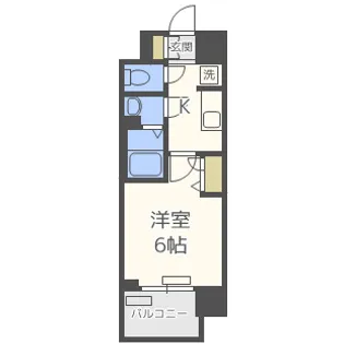 プレサンス大阪天満リバーシア【5階】の間取り