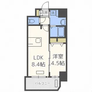 プレサンス梅田東グラッド【11階】の間取り