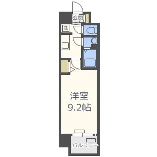 ララプレイス玉造オーブ【2階】の間取り