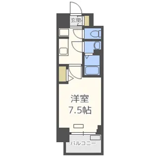 レシオス天王寺【9階】の間取り