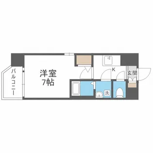 エスリード京橋アミュゼ【8階】の間取り