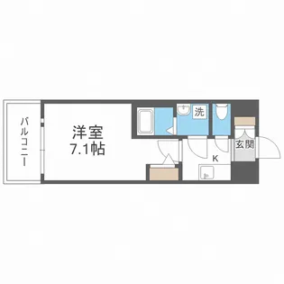 エスリード京橋アミュゼ【10階】の間取り