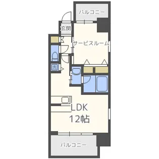 プレジオ内代【10階】の間取り