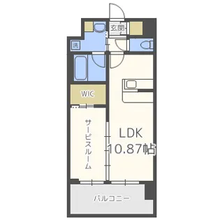 プレジオ内代【9階】の間取り