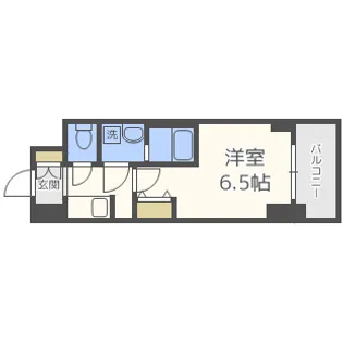 S-RESIDENCE阿波座WEST【11階】の間取り