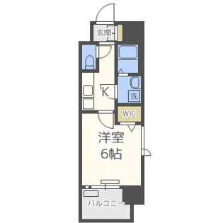 レジュールアッシュ京橋【10階】の間取り