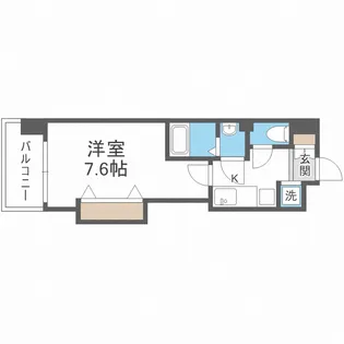 Luxe難波西Ⅲ【14階】の間取り