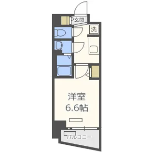 ファステート大阪城東グリッジ【2階】の間取り