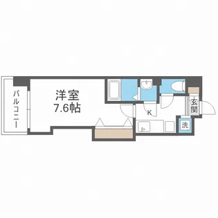 Luxe難波西Ⅲ【12階】の間取り