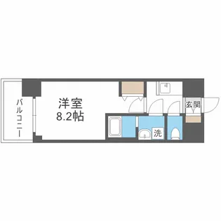 S-RESIDENCE阿波座WEST【14階】の間取り
