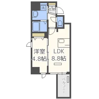プレサンス北浜レガーロ【2階】の間取り