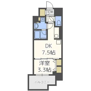 アーバネックス西天満【3階】の間取り