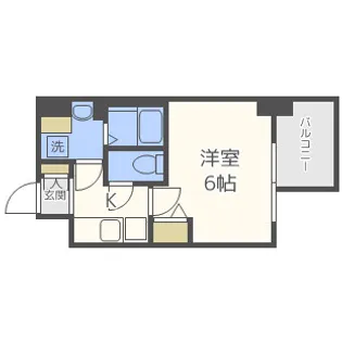 エスリード新大阪グランファースト【6階】の間取り