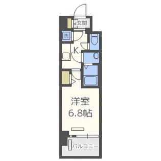 ファーストフィオーレ難波南パークサイド【12階】の間取り